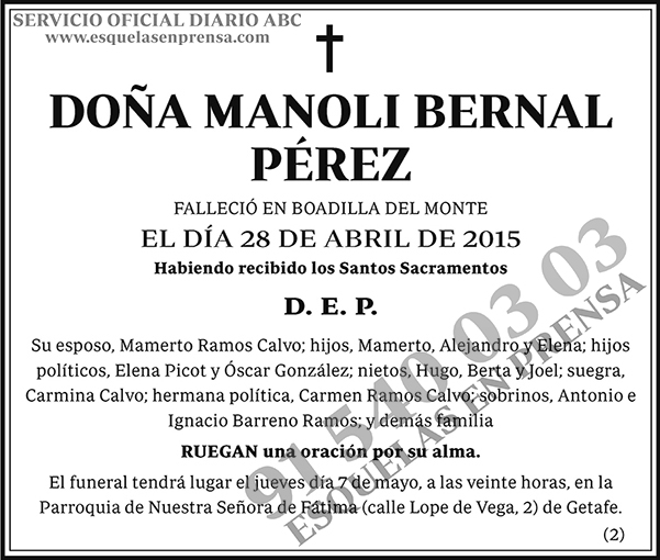 Manoli Bernal Pérez